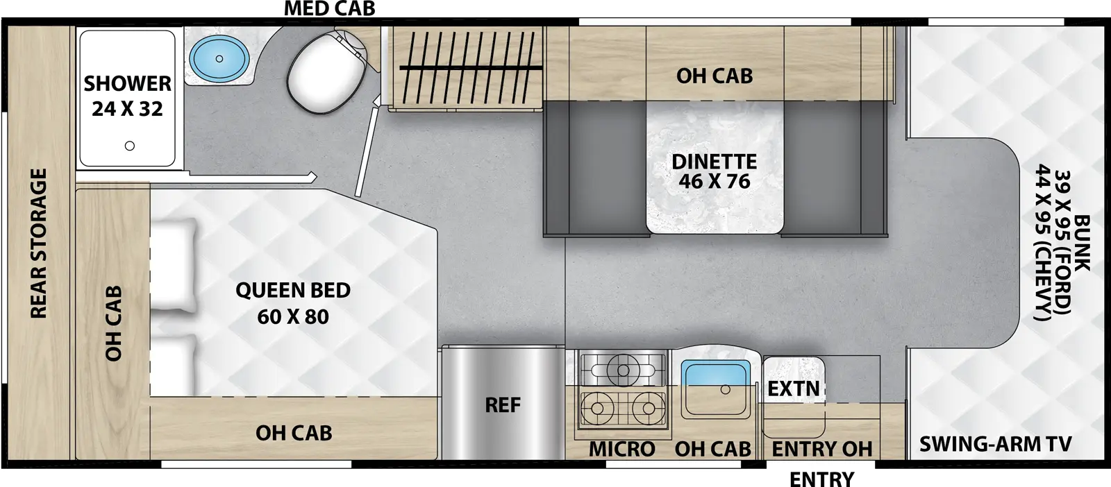 Cross Trail 23XG Floorplan